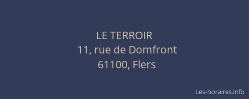 LE TERROIR