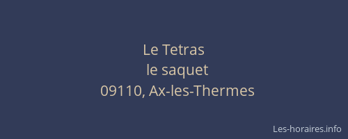 Le Tetras