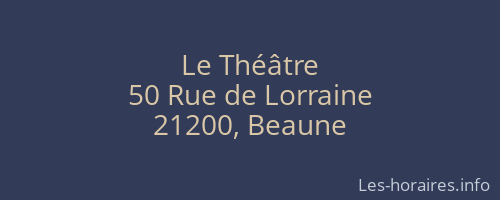 Le Théâtre