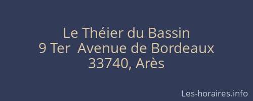 Le Théier du Bassin