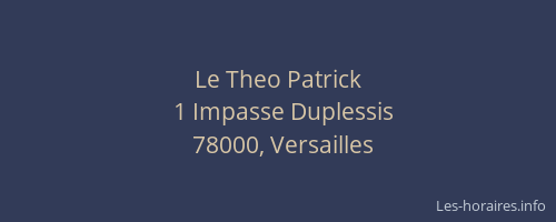Le Theo Patrick