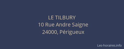 LE TILBURY