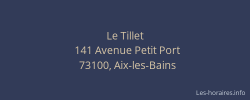 Le Tillet