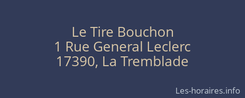 Le Tire Bouchon