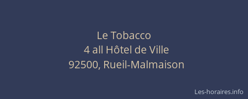 Le Tobacco
