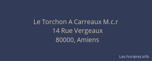 Le Torchon A Carreaux M.c.r