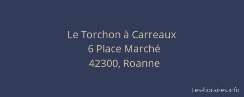 Le Torchon à Carreaux