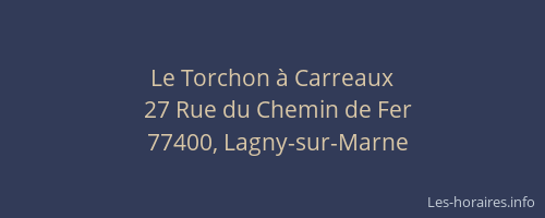 Le Torchon à Carreaux