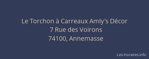 Le Torchon à Carreaux Amly's Décor