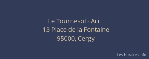 Le Tournesol - Acc