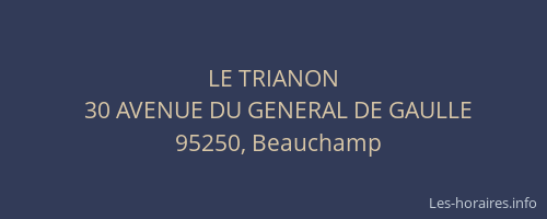 LE TRIANON