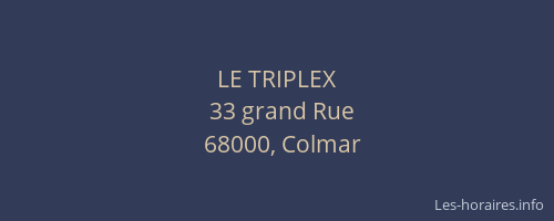 LE TRIPLEX