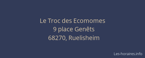 Le Troc des Ecomomes