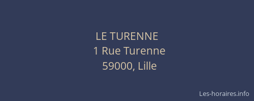 LE TURENNE