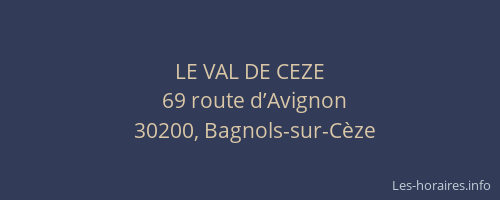 LE VAL DE CEZE
