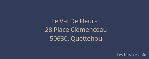 Le Val De Fleurs