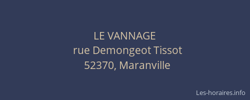 LE VANNAGE
