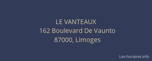 LE VANTEAUX