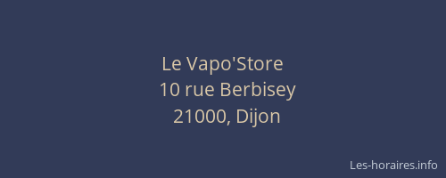Le Vapo'Store