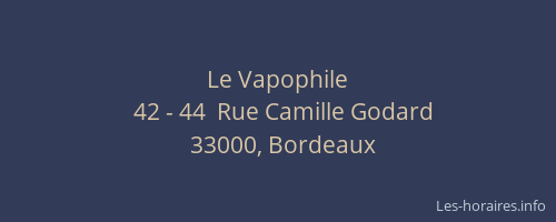 Le Vapophile
