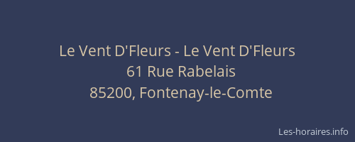 Le Vent D'Fleurs - Le Vent D'Fleurs