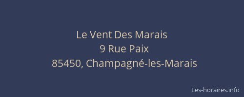 Le Vent Des Marais