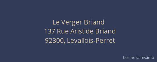Le Verger Briand