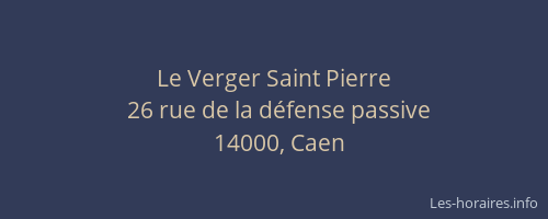 Le Verger Saint Pierre
