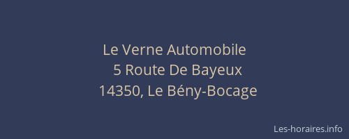 Le Verne Automobile