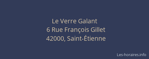 Le Verre Galant