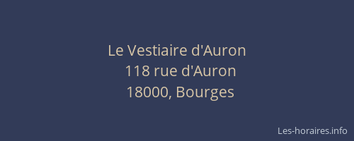 Le Vestiaire d'Auron