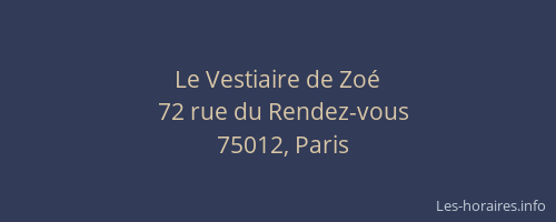 Le Vestiaire de Zoé