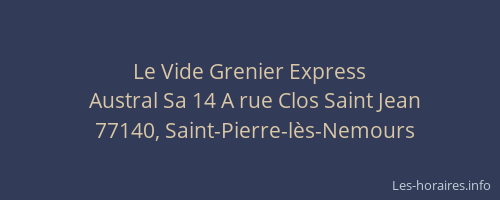 Le Vide Grenier Express