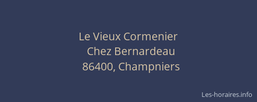 Le Vieux Cormenier