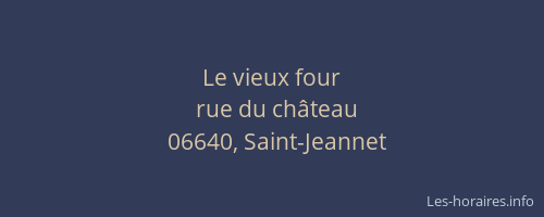 Le vieux four