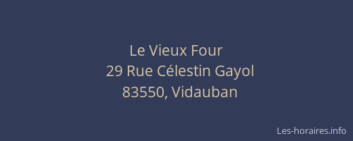 Le Vieux Four