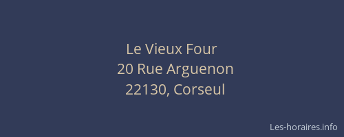 Le Vieux Four