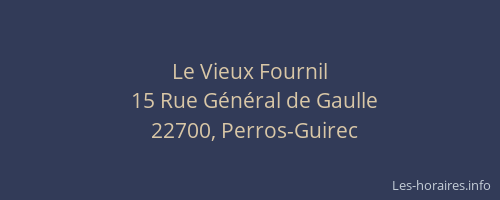 Le Vieux Fournil