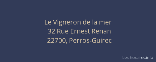 Le Vigneron de la mer