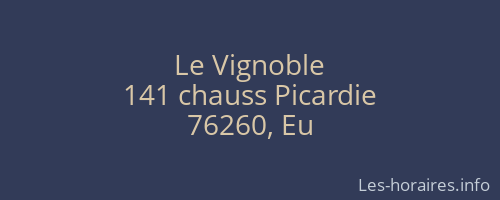 Le Vignoble