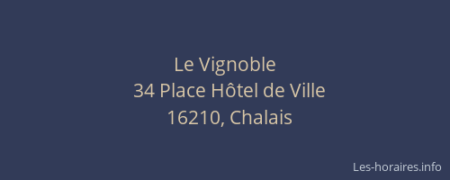 Le Vignoble