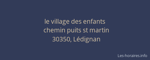 le village des enfants