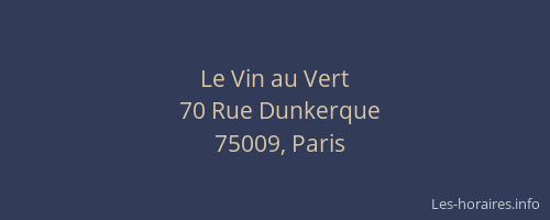 Le Vin au Vert