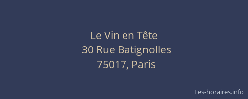Le Vin en Tête