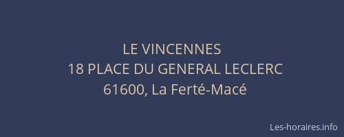 LE VINCENNES