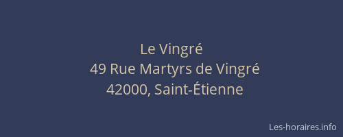 Le Vingré