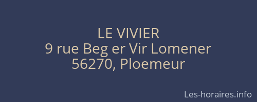 LE VIVIER