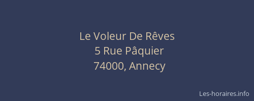 Le Voleur De Rêves