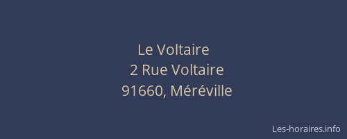 Le Voltaire