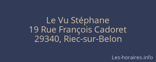 Le Vu Stéphane
